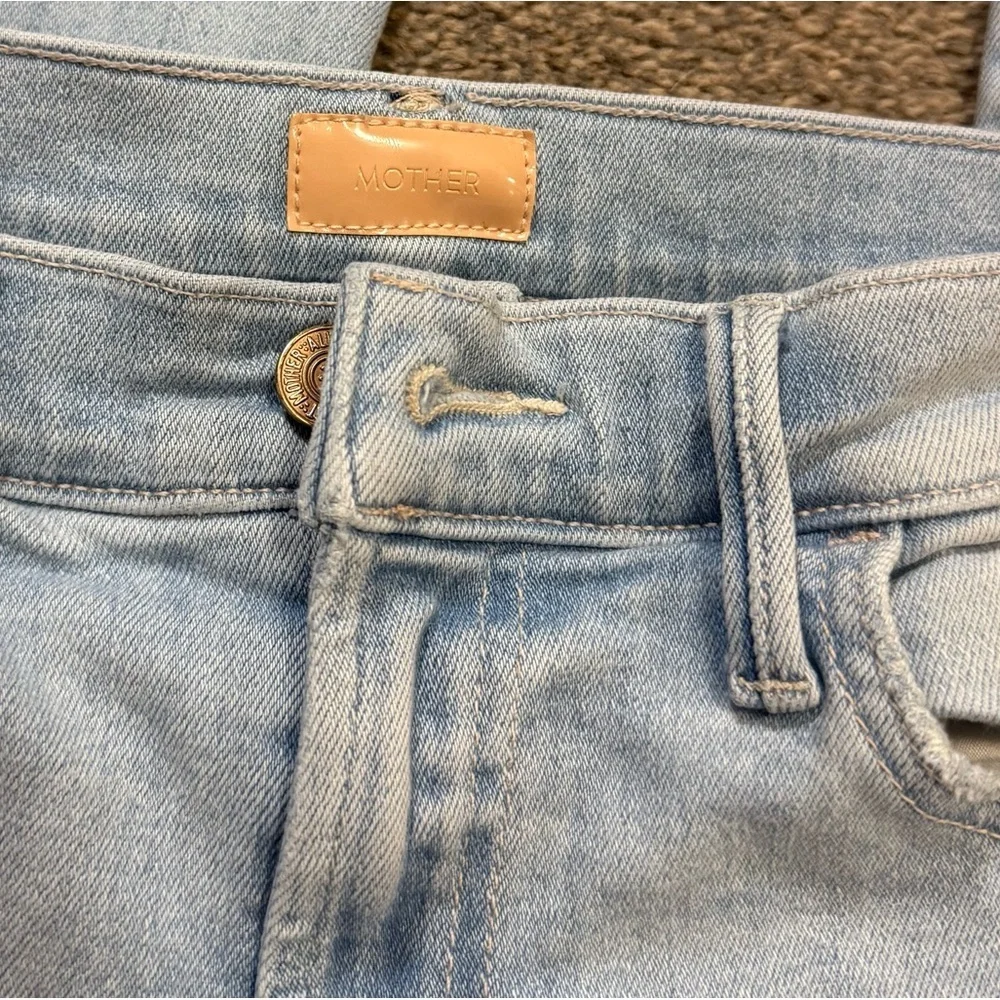 Viral MOTHER The Hustler Ankle Fray Women Jeans in Not So Chill Pill size 27 - Picture 9 of 10